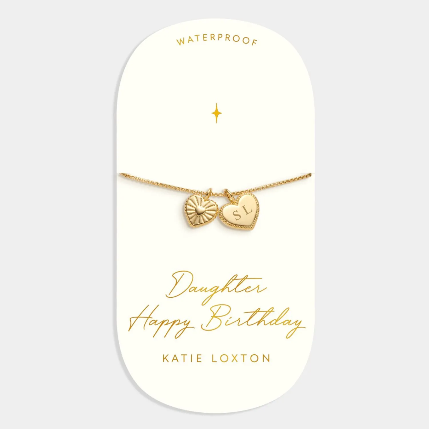 Katie Loxton ' Waterproof Gold Charm Bracelet Daughter Discount