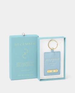 Katie Loxton ' Birthstone Keyring December New