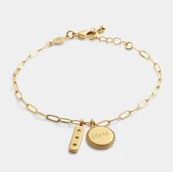 Katie Loxton ' Waterproof Gold Charm Bracelet Dreamer Discount