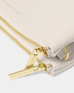 Katie Loxton Duo Pouch Off White New