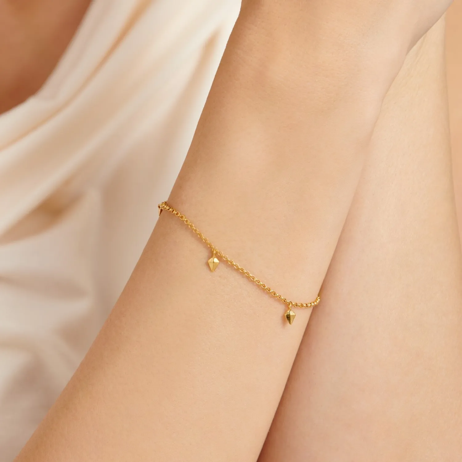 Katie Loxton Estee Waterproof Gold Charm Bracelet Hot