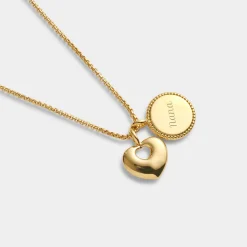 Katie Loxton ' Waterproof Gold Charm Necklace Family Forever Best