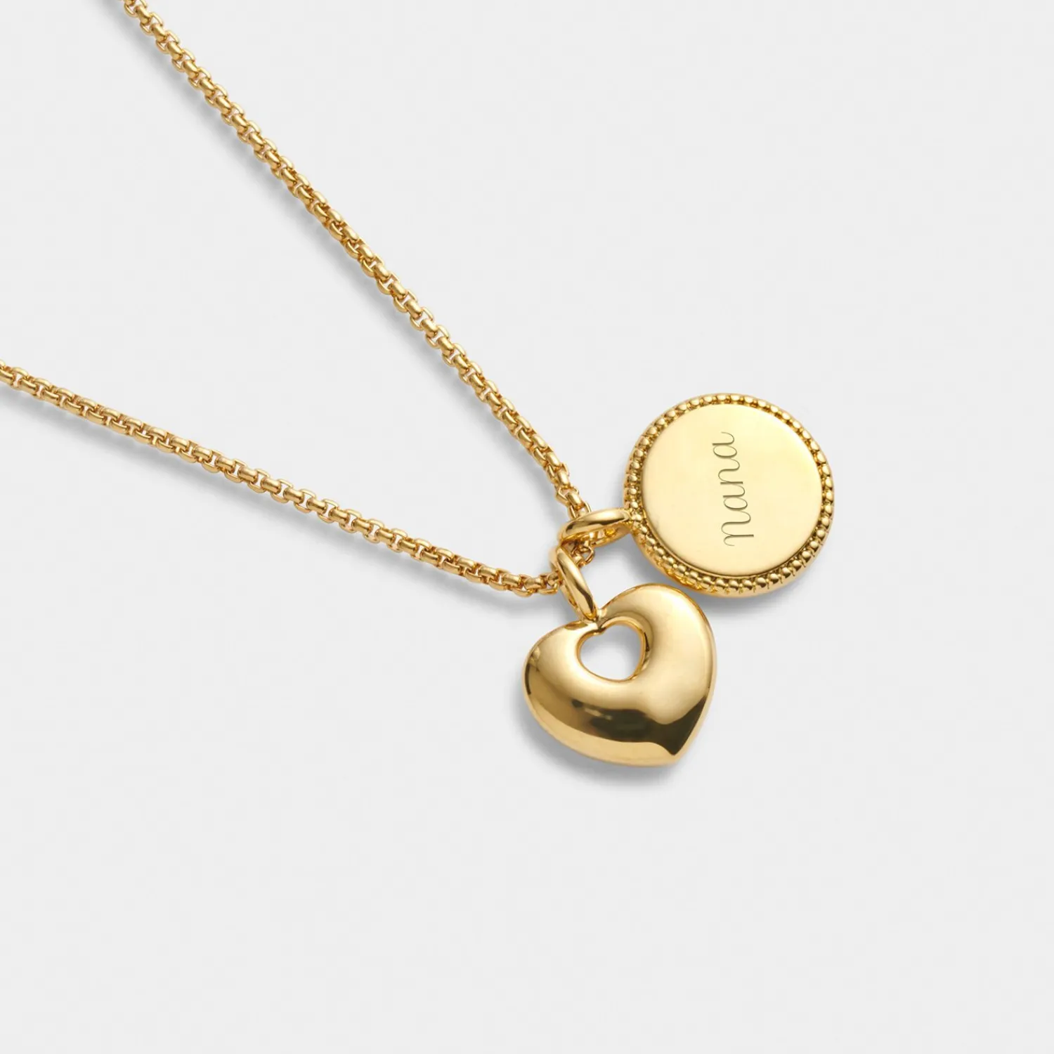 Katie Loxton ' Waterproof Gold Charm Necklace Family Forever Best
