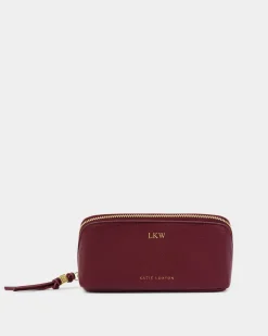 Katie Loxton Fold-Out Mirror Makeup Bag Cherry New