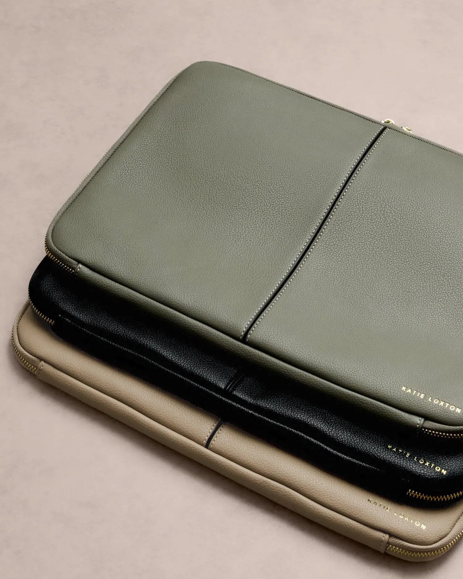 Katie Loxton Folio Laptop Case Graphite Green