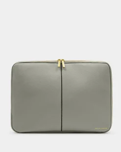 Katie Loxton Folio Laptop Case Graphite Green