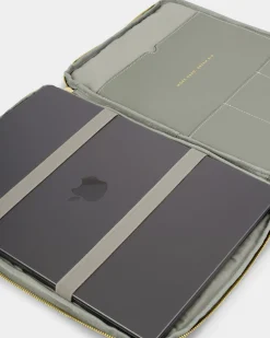 Katie Loxton Folio Laptop Case Graphite Green