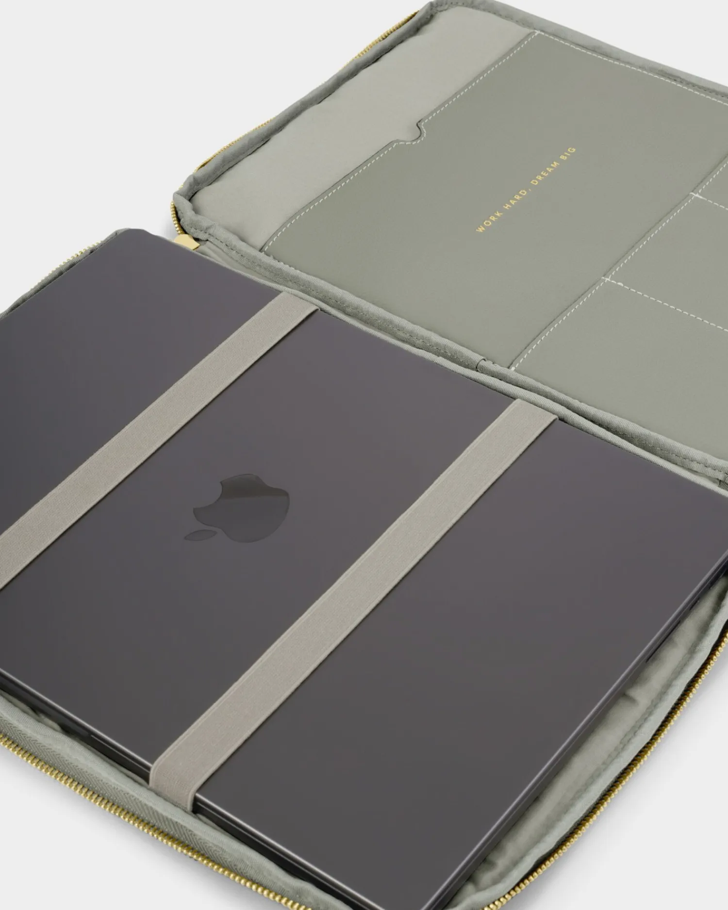 Katie Loxton Folio Laptop Case Graphite Green