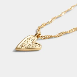 Katie Loxton Friendship' Waterproof Gold Heart Necklace Hot