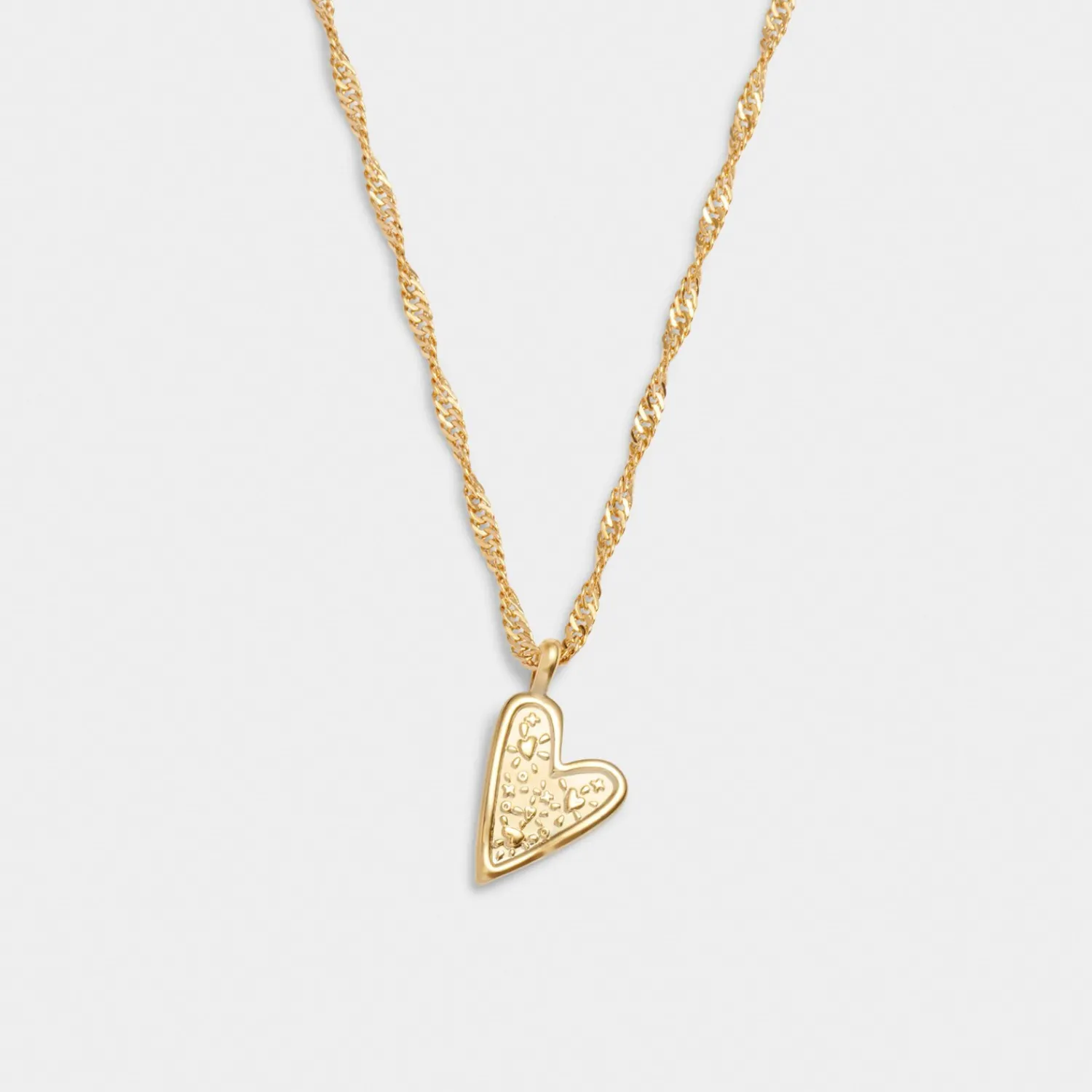 Katie Loxton Friendship' Waterproof Gold Heart Necklace Hot