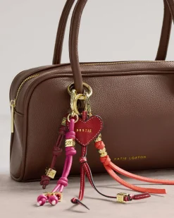 Katie Loxton Gia Bag Charm Keyring Fuchsia Outlet