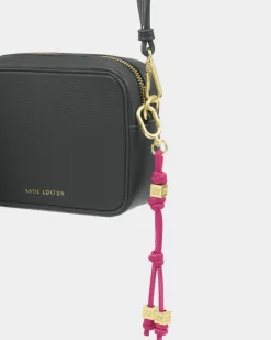 Katie Loxton Gia Bag Charm Keyring Fuchsia Outlet