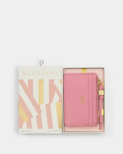 Katie Loxton Gift Boxed Coin & Card Holder Rose Pink Clearance