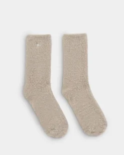 Katie Loxton Gift Boxed Fluffy Socks Taupe Online