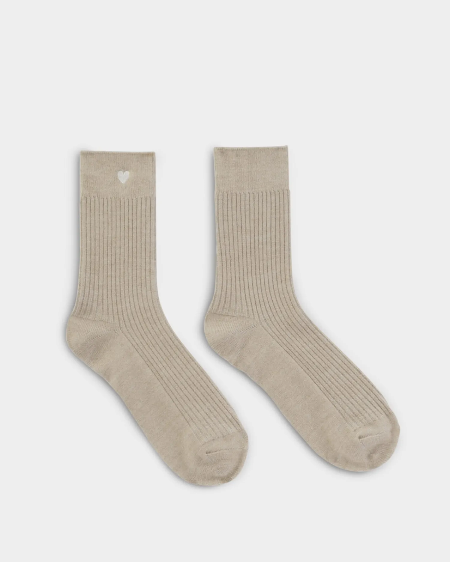 Katie Loxton Gift Boxed Heart Socks Taupe Discount
