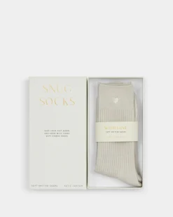 Katie Loxton Gift Boxed Heart Socks Off White Sale