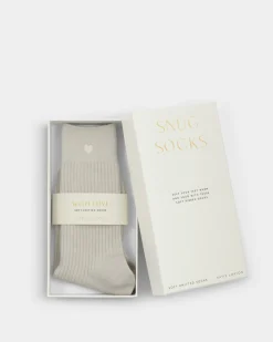 Katie Loxton Gift Boxed Heart Socks Off White Sale