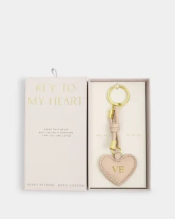 Katie Loxton Gift Boxed Keyring Nude Pink New