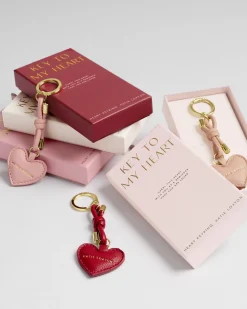 Katie Loxton Gift Boxed Keyring Red Clearance