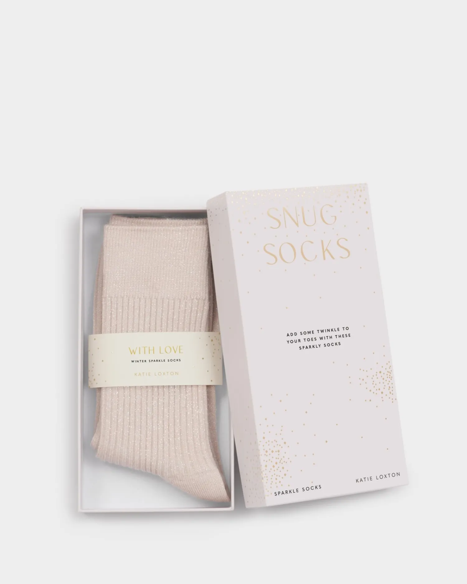 Katie Loxton Gift Boxed Sparkle Socks Pink Sale