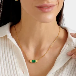 Katie Loxton Good Energy' Waterproof Gold Necklace Clearance