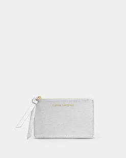 Katie Loxton Hallie Coin & Card Holder Silver Outlet