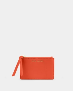 Katie Loxton Hallie Coin And Card Holder Deep Orange Hot