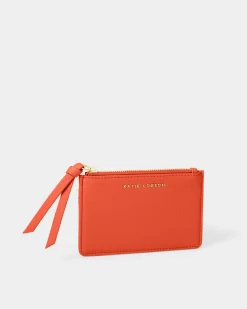 Katie Loxton Hallie Coin And Card Holder Deep Orange Hot