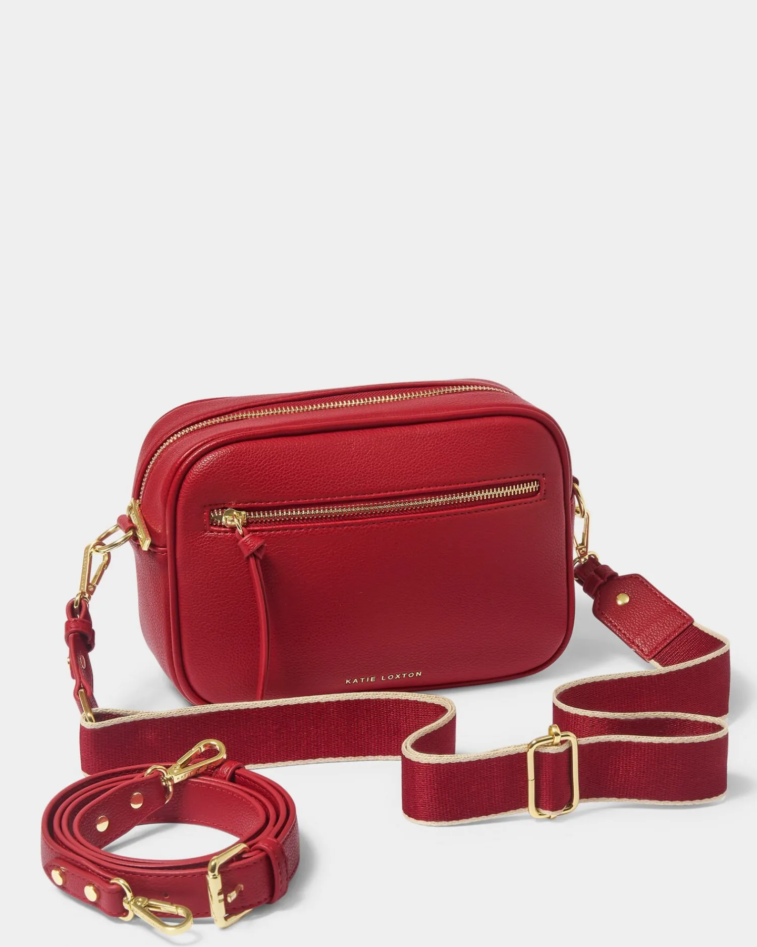 Katie Loxton Hallie Crossbody Bag Garnet Red