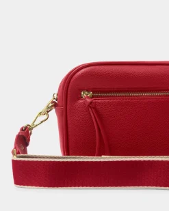 Katie Loxton Hallie Crossbody Bag Garnet Red