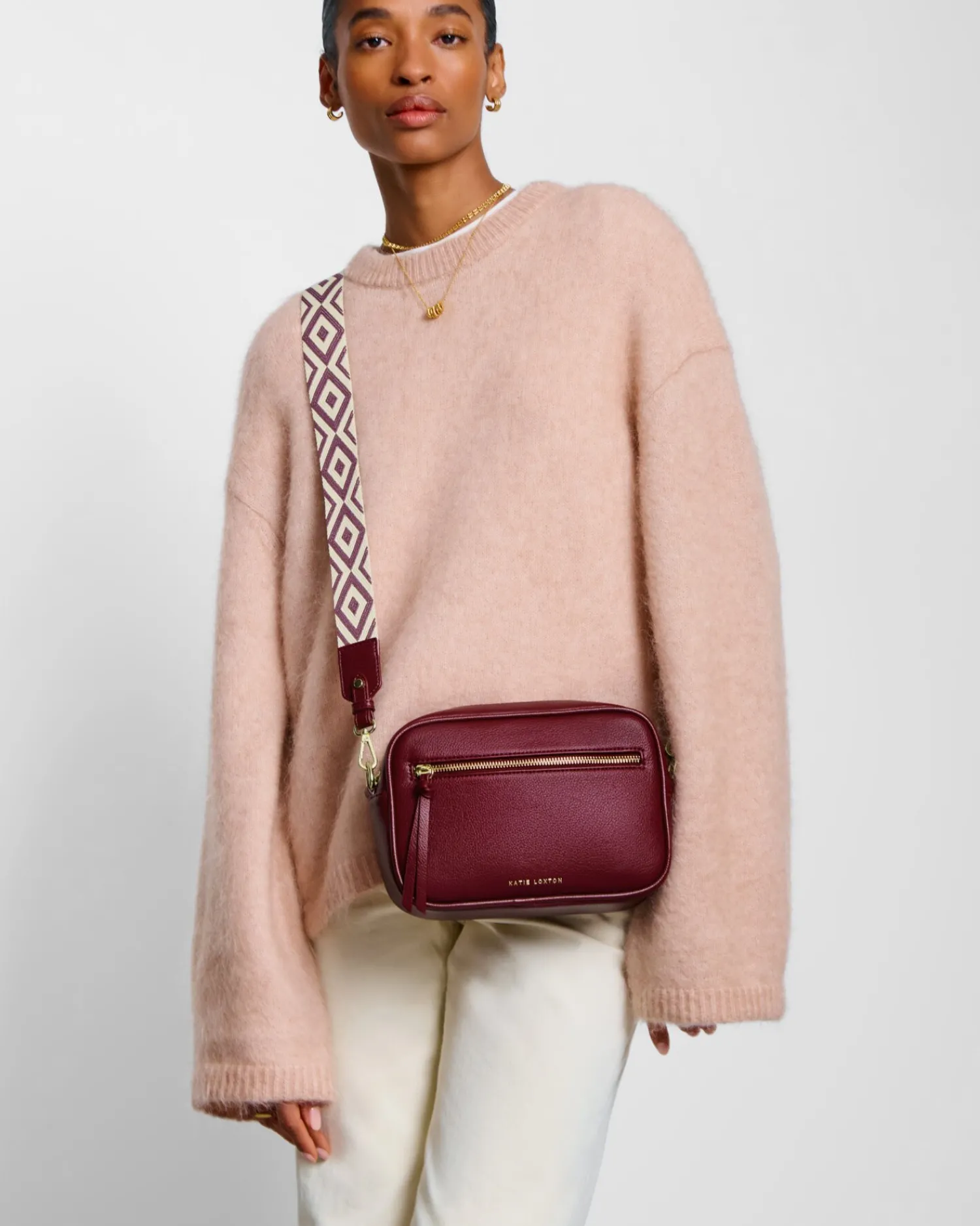 Katie Loxton Hallie Crossbody Bag Cherry