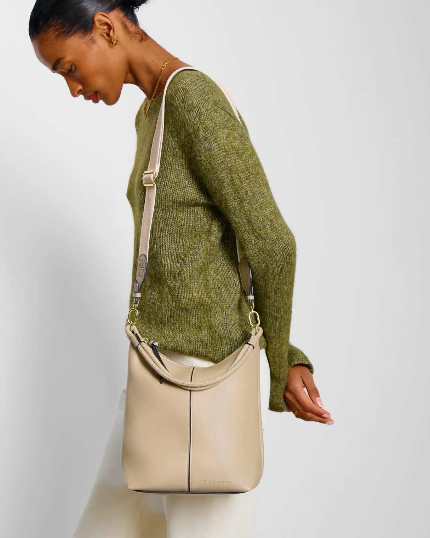 Katie Loxton Hallie Satchel Bag Light Taupe Best