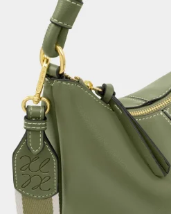 Katie Loxton Hallie Satchel Bag Khaki New