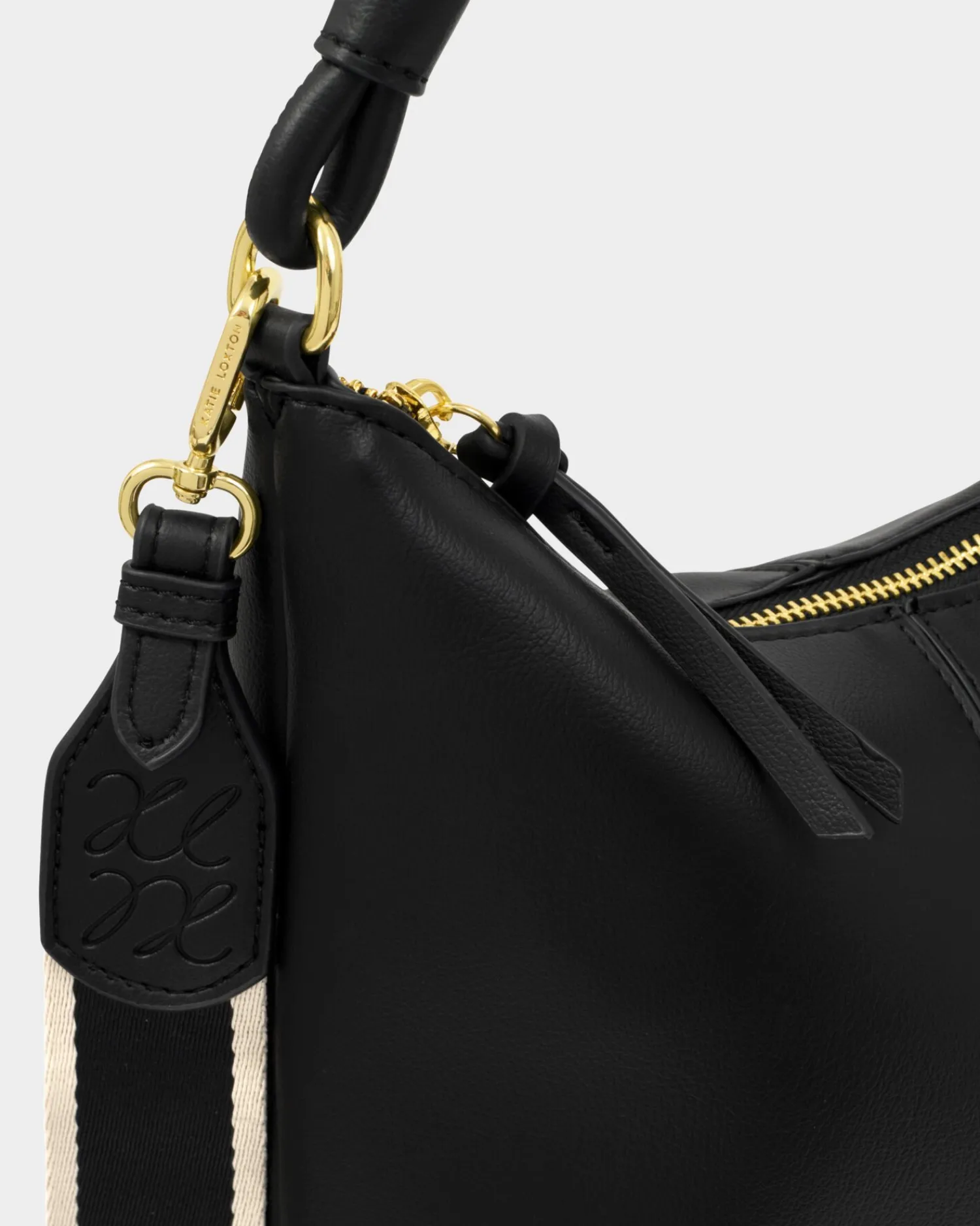 Katie Loxton Hallie Satchel Bag Black Discount