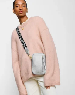 Katie Loxton Hallie Small Crossbody Bag Silver Sale