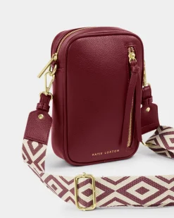 Katie Loxton Hallie Small Crossbody Bag Cherry Hot