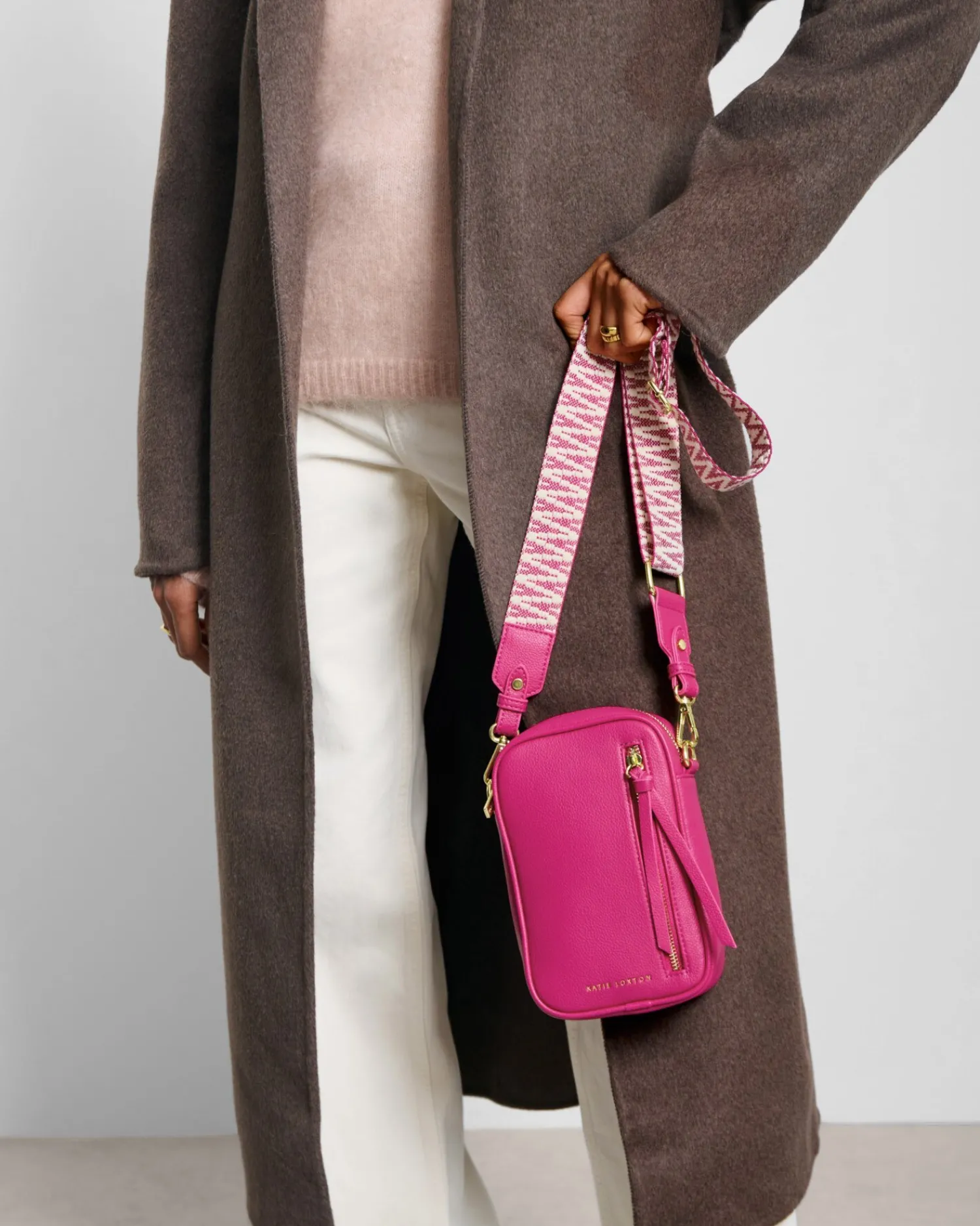 Katie Loxton Hallie Small Crossbody Bag Fuchsia Sale