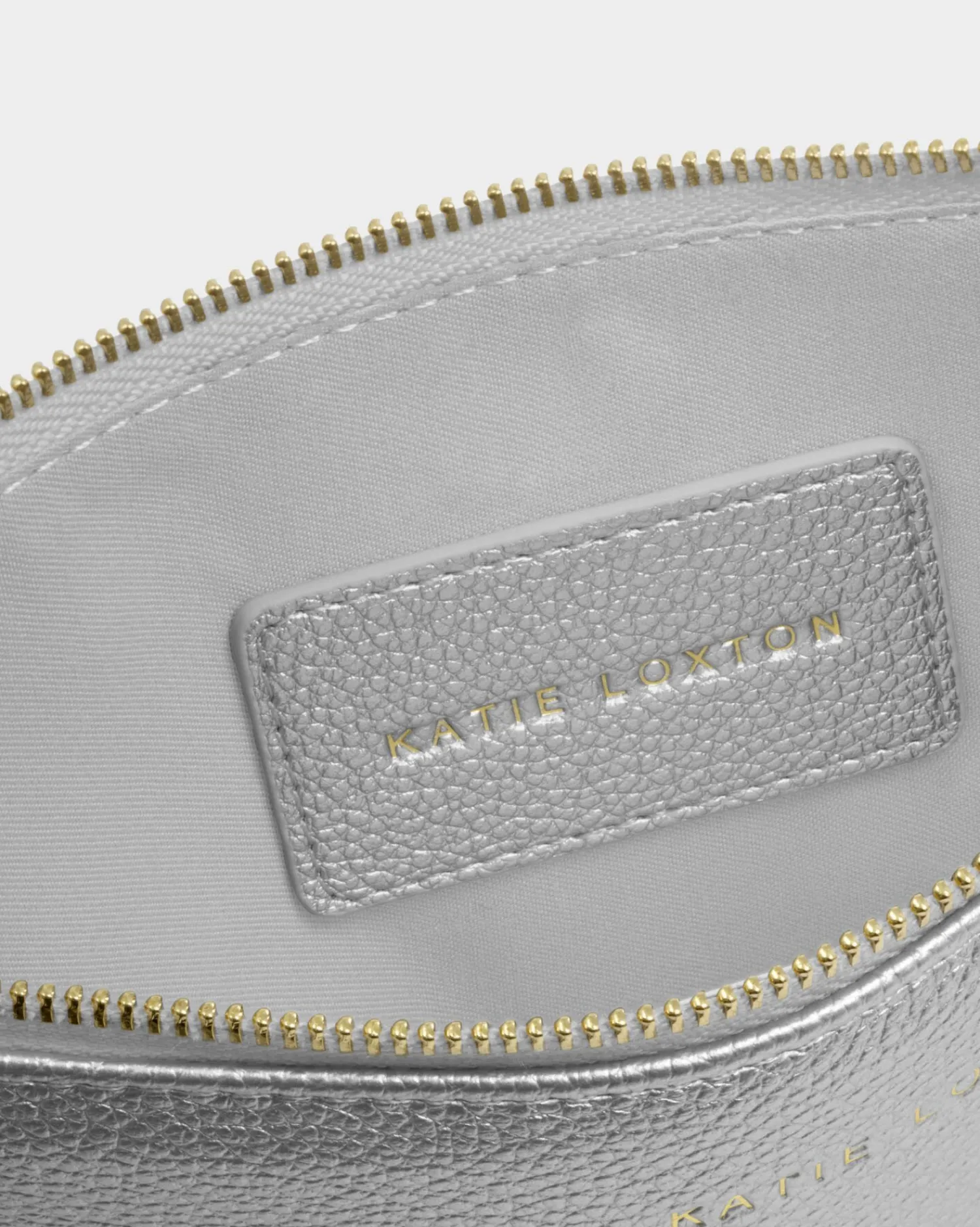 Katie Loxton Hallie Wristlet Pouch Silver Outlet