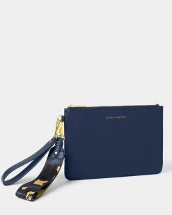 Katie Loxton Hallie Wristlet Pouch Midnight Blue