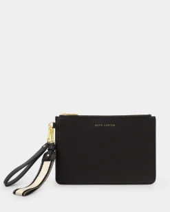 Katie Loxton Hallie Wristlet Pouch Black Hot
