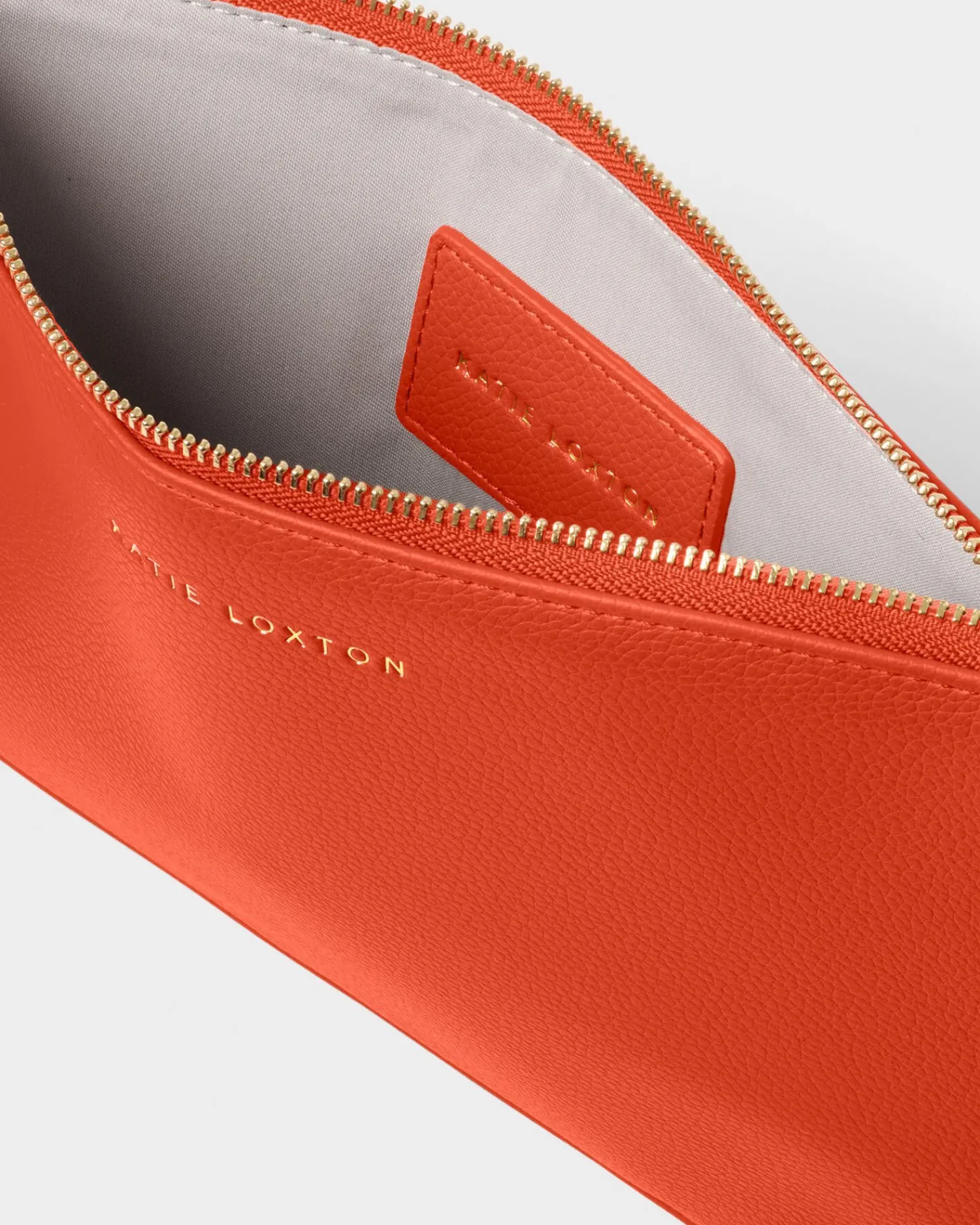Katie Loxton Hallie Wristlet Pouch Deep Orange Outlet