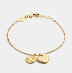 Katie Loxton ' Waterproof Gold Charm Bracelet Happy Birthday Discount
