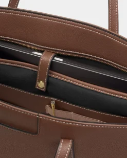 Katie Loxton Harlyn Work Tote Bag Chocolate Sale