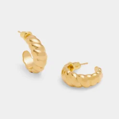 Katie Loxton Harper Waterproof Gold Twist Hoop Earrings Best