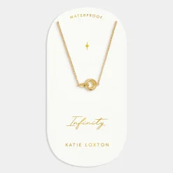 Katie Loxton Infinity' Waterproof Gold Sentiment Necklace