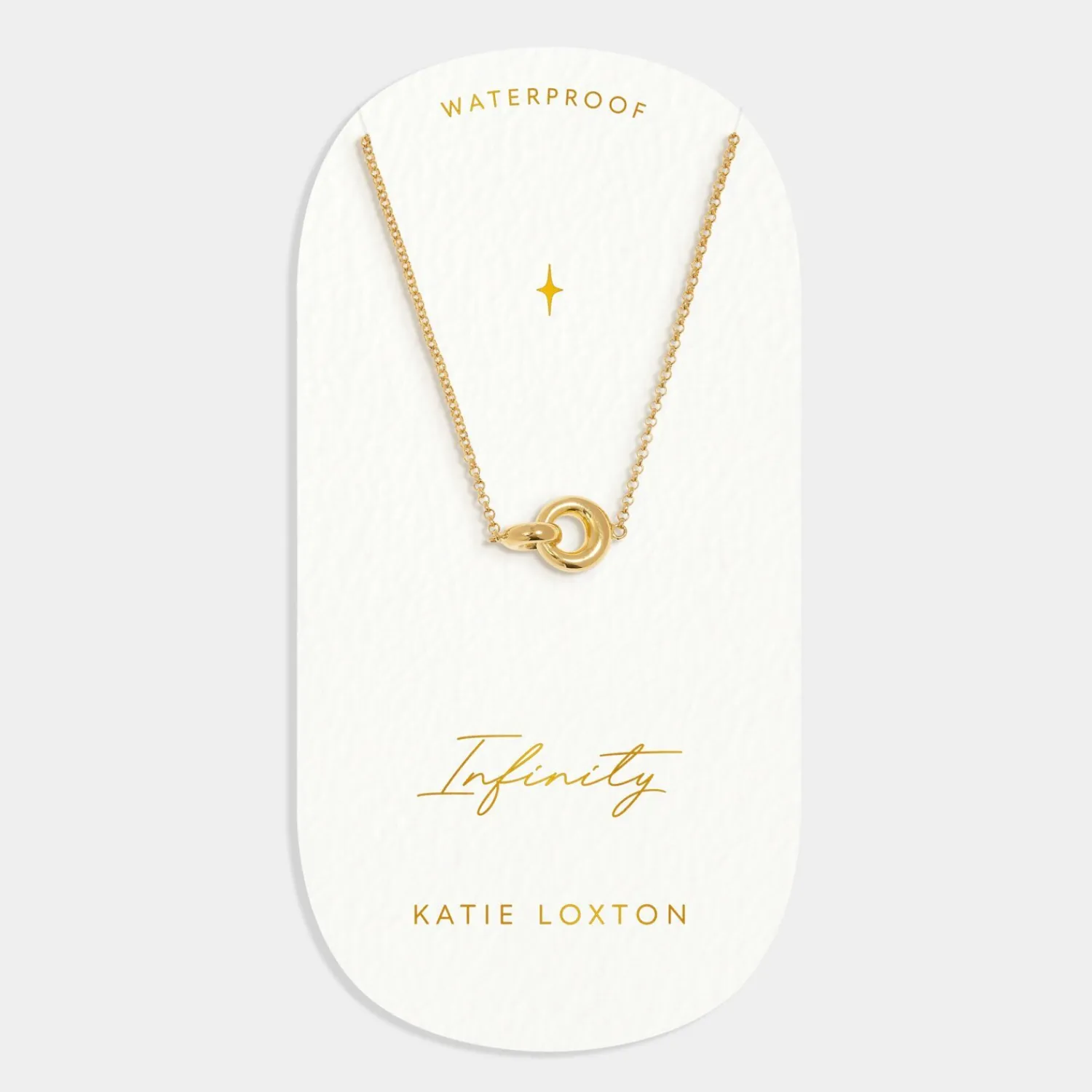 Katie Loxton Infinity' Waterproof Gold Sentiment Necklace