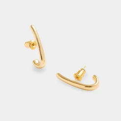 Katie Loxton Izi Waterproof Gold Huggie Earrings New