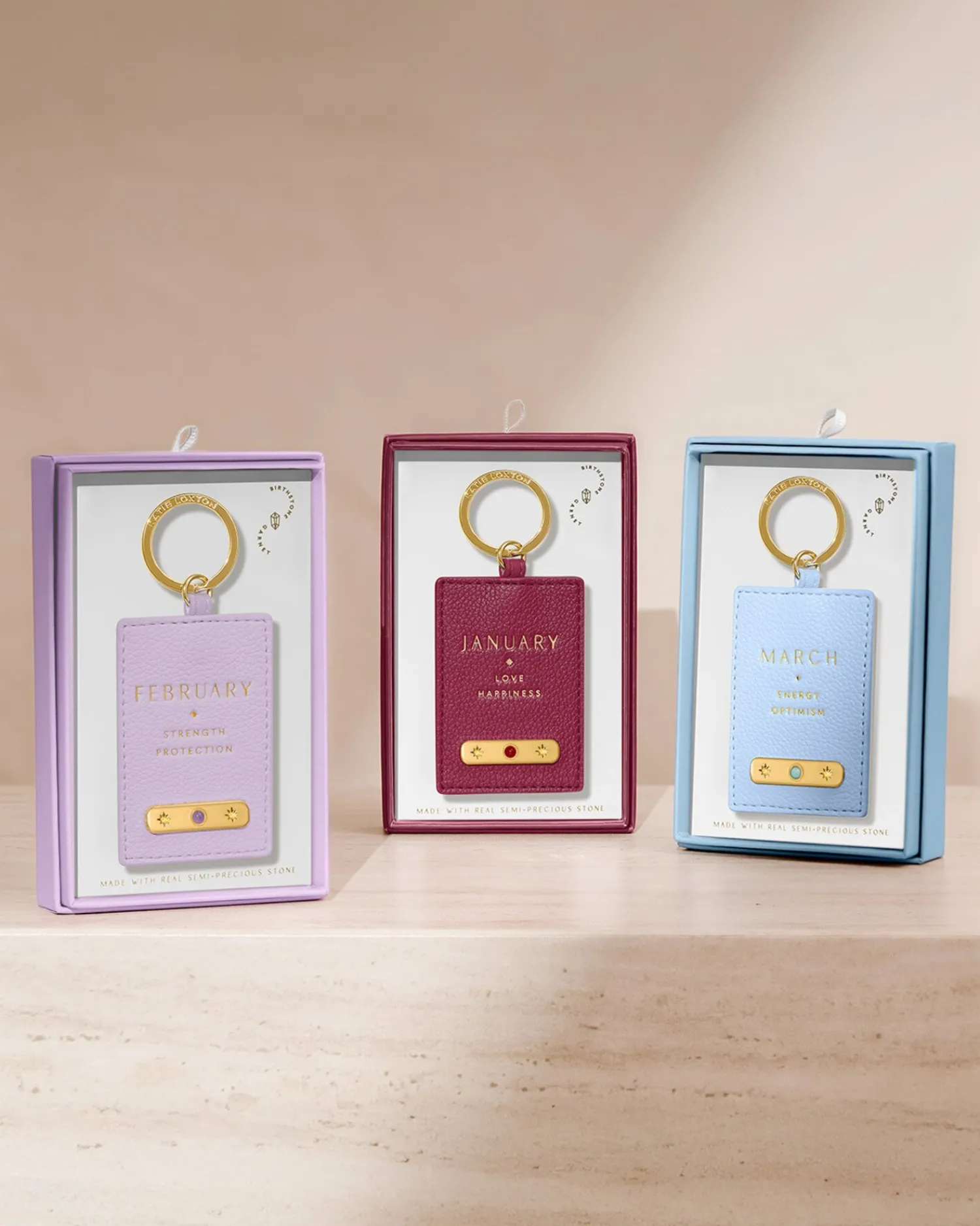 Katie Loxton ' Birthstone Keyring January