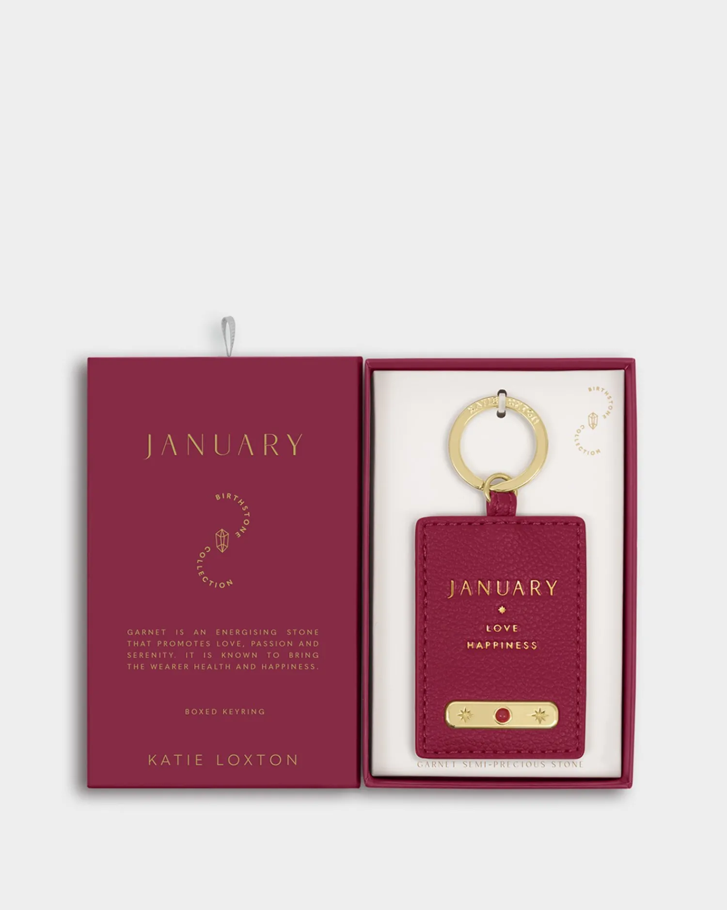 Katie Loxton ' Birthstone Keyring January