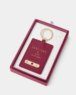 Katie Loxton ' Birthstone Keyring January